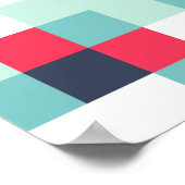 ハーフトーンの背景の色抽象芸術数々のカラーTex ポスター (角)