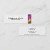 ハーフトーンの色 スキニー名刺 (正面/裏面)