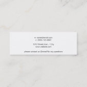 ハーフトーンの色 スキニー名刺 (裏面)