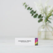 ハーフトーンの色 スキニー名刺 (スタンド正面)