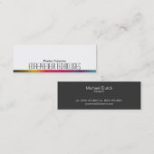 ハーフトーンの色 スキニー名刺 (正面/裏面)