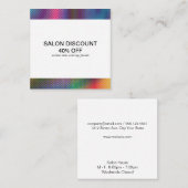 ハーフトーンの色 |割引カード スクエア名刺 (正面/裏面)