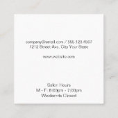 ハーフトーンの色 |割引カード スクエア名刺 (裏面)