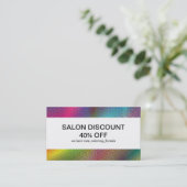 ハーフトーンの色 名刺 (スタンド正面)