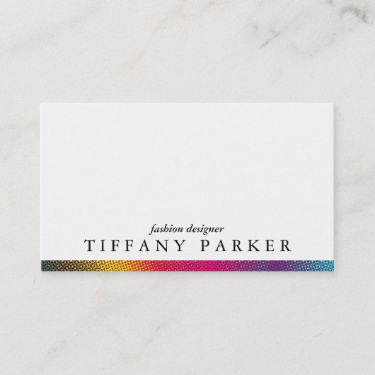 ハーフトーンの色 名刺 (正面)