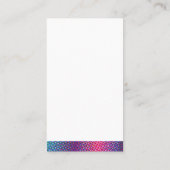 ハーフトーンの色 | 幾何カラフル球 名刺 (裏面)