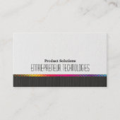 ハーフトーンの色 |白黒テクスチャ 名刺 (正面)