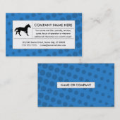 ハーフトーンの馬 名刺 (正面/裏面)