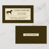 ハーフトーンの馬 名刺 (正面/裏面)