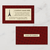 ハーフトーンエッフェルタワー 名刺 (正面/裏面)