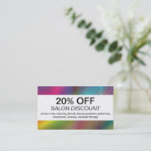 ハーフトーンカラー(割引カード) 割引カード (スタンド正面)