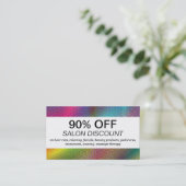 ハーフトーンカラー（割引カード） 割引カード (スタンド正面)