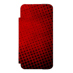 ハーフトーンパターン背景 iPhone SE/5/5sウォレットケース