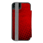 ハーフトーンパターン背景 INCIPIO iPhoneウォレットケース (フォリオ裏面)