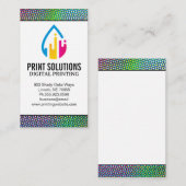 ハーフトーンパターン | CMYKインクロゴの印刷 名刺 (正面/裏面)