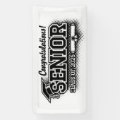 ハーフトーンレトロおめでとう2025年上級クラス 横断幕 (縦)