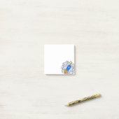 ハーフトーン付きマンガロケット銀河系 ポストイット (デスク上)