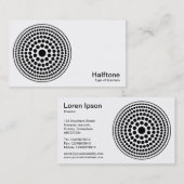 ハーフトーン円01 – 白黒 名刺 (正面/裏面)