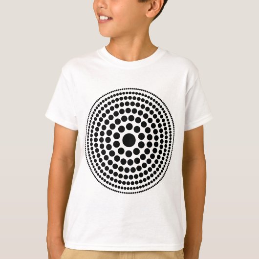 ハーフトーン円01 Tシャツ (正面)