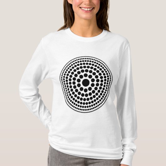 ハーフトーン円01 Tシャツ (正面)