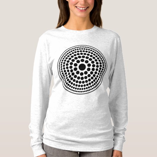 ハーフトーン円01 Tシャツ (正面)
