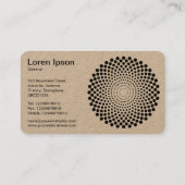 ハーフトーン円02 - (Kraft) 名刺 (裏面)