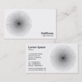 ハーフトーン円03 – 白黒 名刺 (正面/裏面)