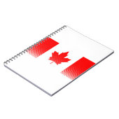 ハーフトーン効果のあるカナダ国旗 ノートブック (左側)