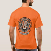 ハーフトーン咆哮ライオンティー** Tシャツ (裏面)