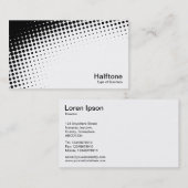 ハーフトーン照明-白黒 名刺 (正面/裏面)