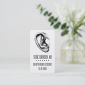 ハーフトーン耳鼻咽喉科医の名刺 名刺 (スタンド正面)