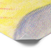 ハーフトーン（青） 2 ポスター (角)