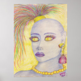 ハーフトーン（青） 2 ポスター