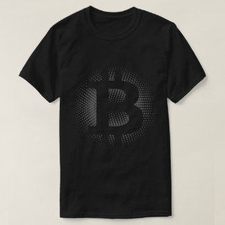 ハーフトーンBitcoinシンボル | モダン暗号資産デザイン Tシャツ