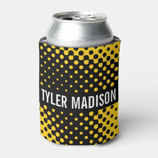 ハーフトーンY&B 缶クーラー (缶正面)