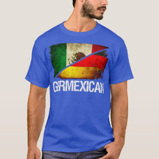 ハーフドイツ・ハーフメキシコ国旗 – Germexican Hispa Tシャツ