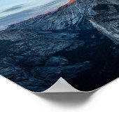 ハーフドームで夕暮れ – ヨセミテ写真 ポスター (角)