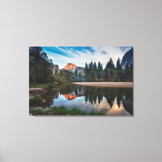 ハーフドームとメルセド キャンバスプリント (正面)