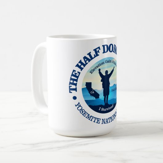 ハーフドームトレイル(ハイキング) コーヒーマグカップ (正面左)