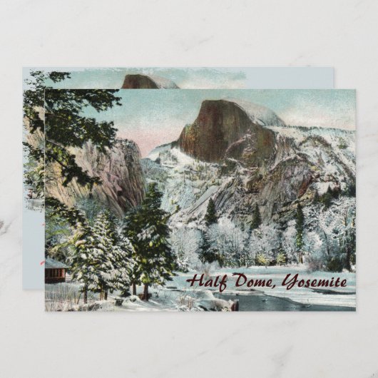 ハーフドームヨセミテパーティの招待状 招待状 (正面/裏面)