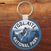 ハーフドームヨセミテラウンドエンブレム キーホルダー (裏面)