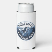 ハーフドームヨセミテラウンドエンブレム スリム缶クーラー (Seltzer正面)