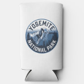 ハーフドームヨセミテラウンドエンブレム スリム缶クーラー (正面)
