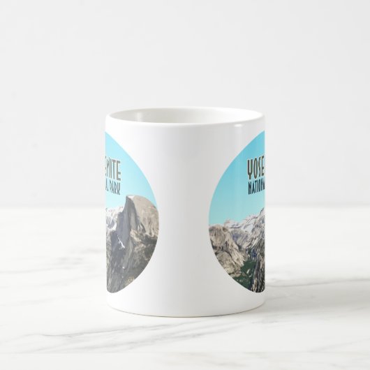 ハーフドームヨセミテ国立公園ヴィンテージ土産 コーヒーマグカップ (中央)