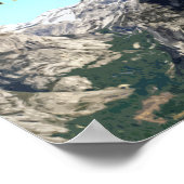 ハーフドームヨセミテ国立公園ヴィンテージ土産 ポスター (角)