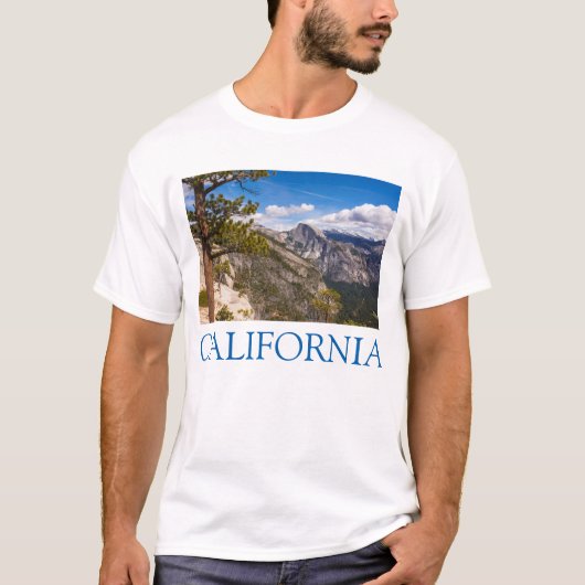 ハーフドームランドスケープ（カリフォルニア） Tシャツ (正面)