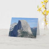 ハーフドーム、ヨセミテ、カリフォルニア カード (黄色い花)