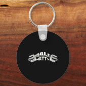 ハーフナティボディビルダーミームステロイド運動選手 キーホルダー (正面)