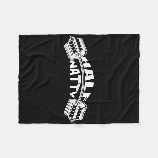 ハーフナティボディビルダーミームステロイド運動選手 フリースブランケット (正面(横))