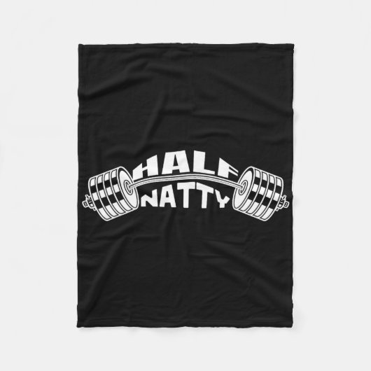 ハーフナティボディビルダーミームステロイド運動選手 フリースブランケット (正面)